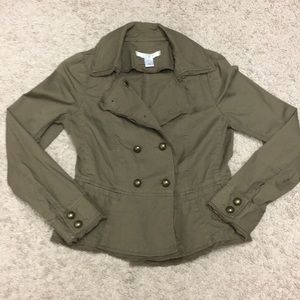 Ann Taylor Loft Army Green Jacket 0P
